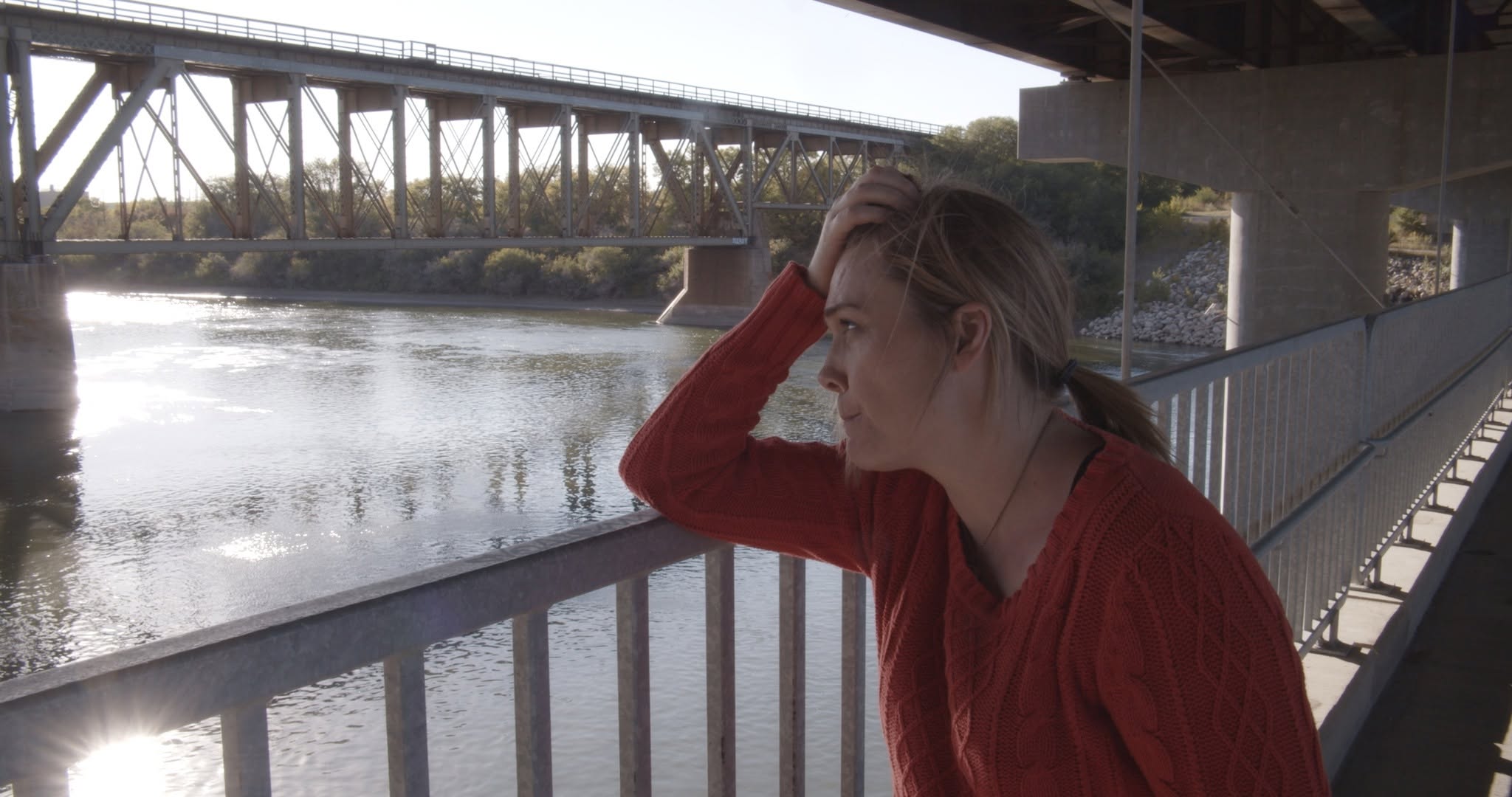 Finding Emily film still: bridge over the river
